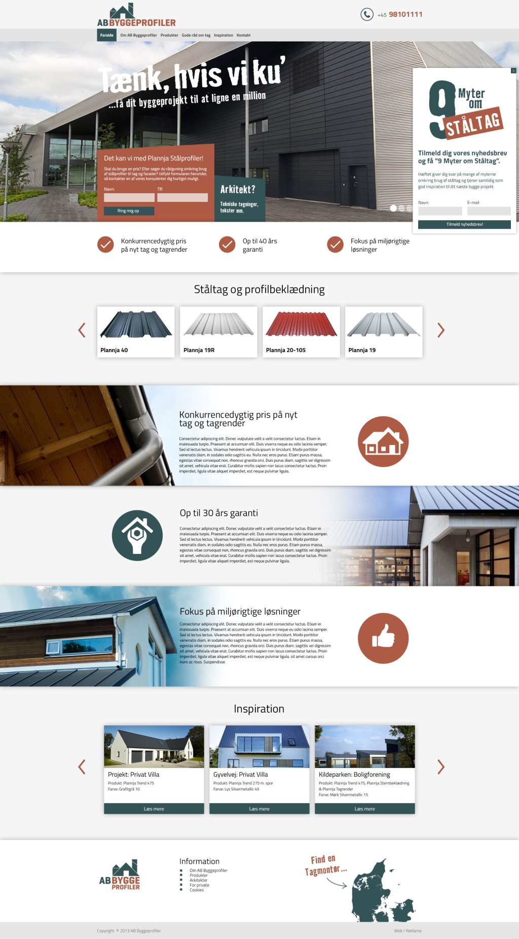 Webdesign til AB Byggeprofiler