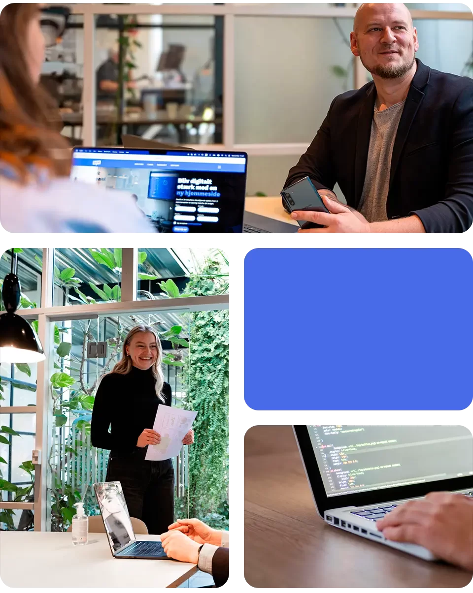 Responsiv ny hjemmeside optimeret til desktop, tablet og mobil